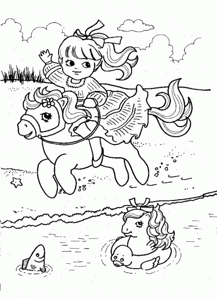 Near The Lake  coloring page image