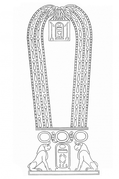 Necklace from Ancient Egypt coloring page image