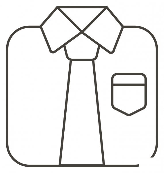 Necktie coloring page image