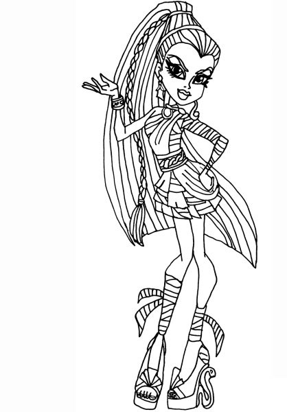 Nefera De Nile coloring page image