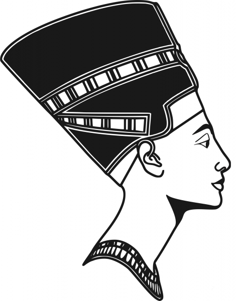 Nefertiti coloring page image
