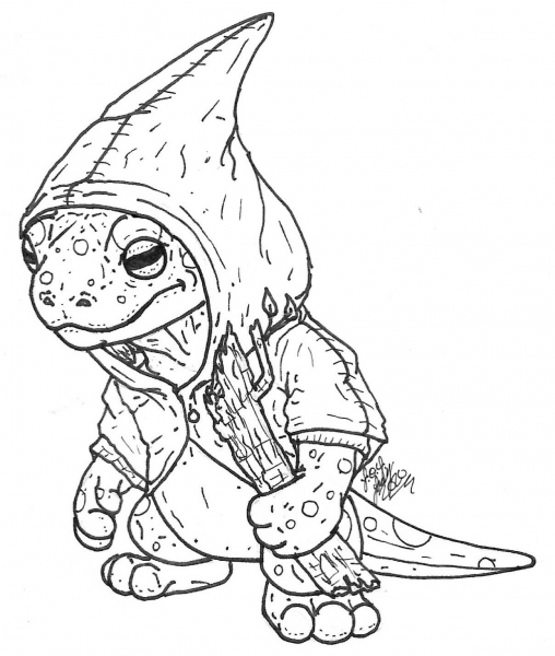 Neko coloring page image