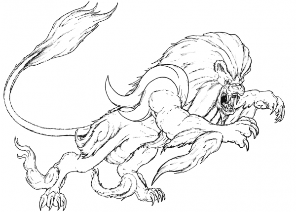 Nemaeus Line Art coloring page image