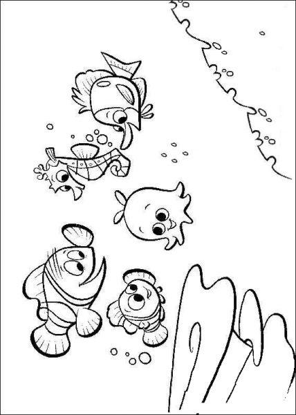 Nemo’s Friends  coloring page image