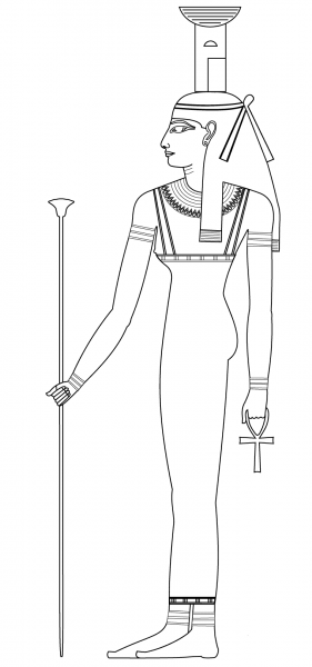 Nephthys coloring page image