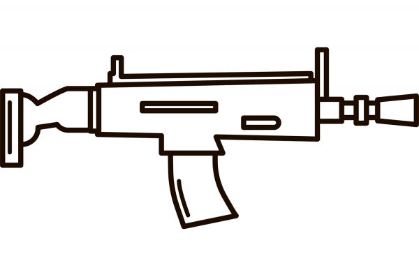 Nerf Gun coloring page image