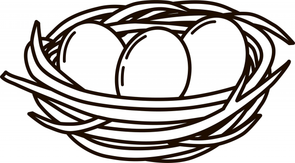 Nest coloring page image