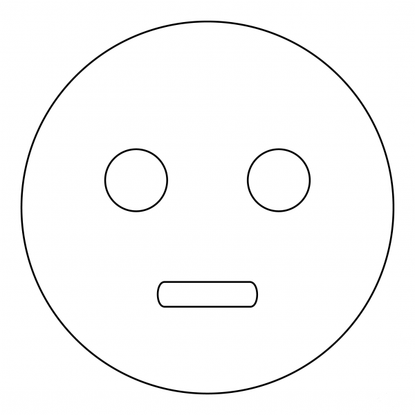 Neutral Face coloring page image