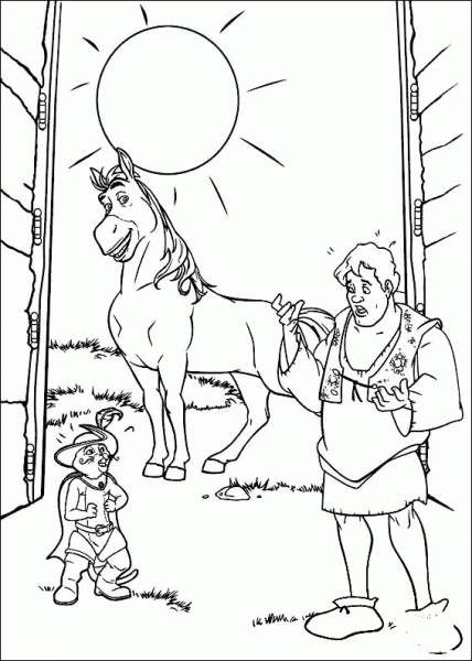 New Face of Shrek coloring page image