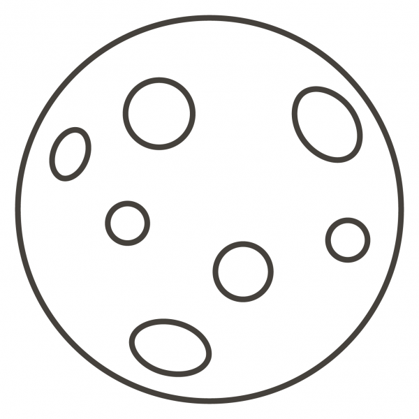 New Moon coloring page image