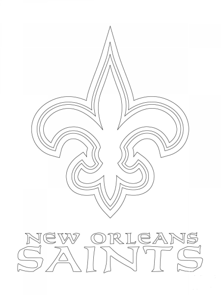 New Orleans Saints Logo coloring page image