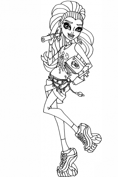 New Scaremester Gigi Grant coloring page image