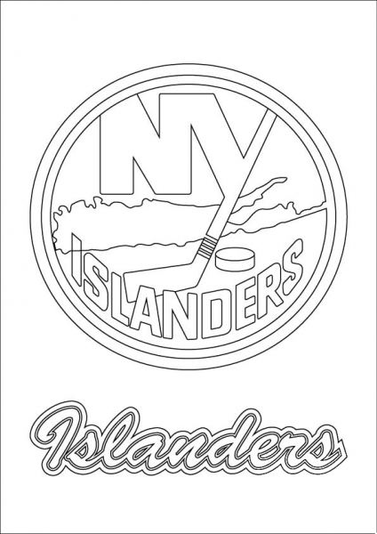 New York Islanders Logo coloring page image