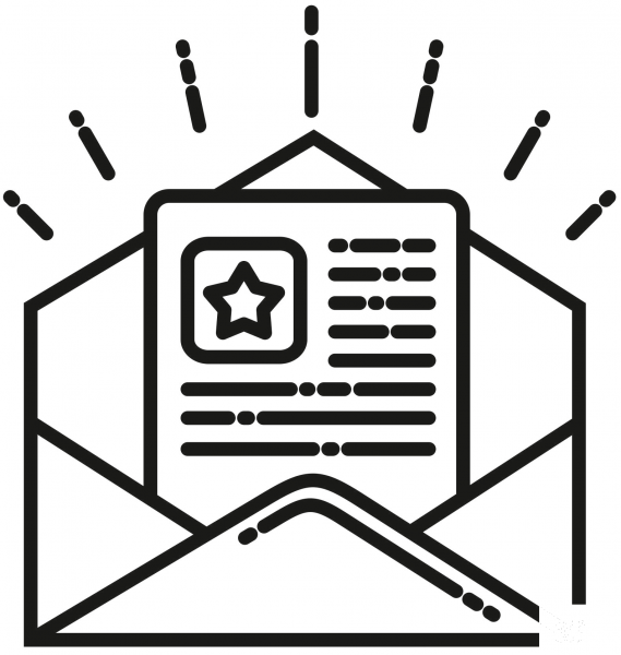 Newsletter coloring page image