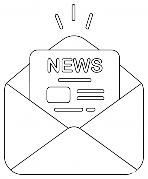 Newsletter coloring page image