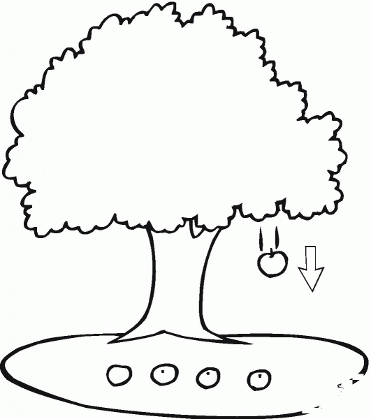 Newton’s law of universal gravitation  coloring page image