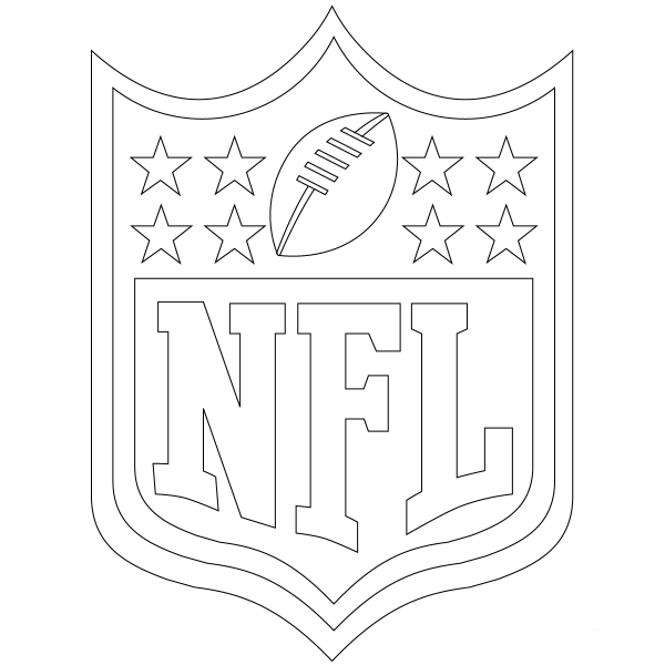 NFL Logo coloring page image