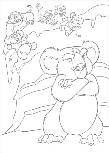 Nigel And The Monkey  coloring page image