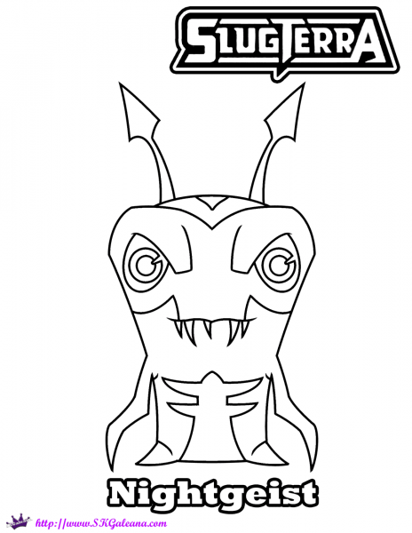 Nightgeist coloring page image