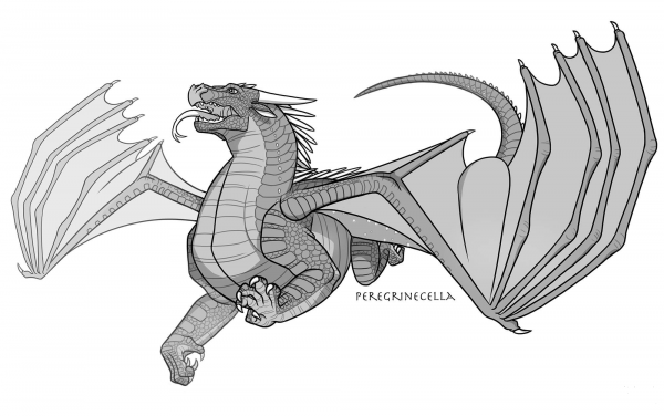 Nightwing Dragon coloring page image