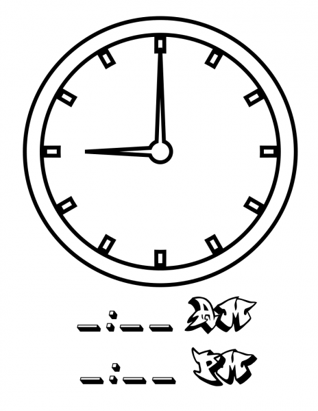 Nine Hours coloring page image