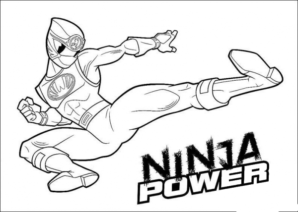 Ninja Power  coloring page image