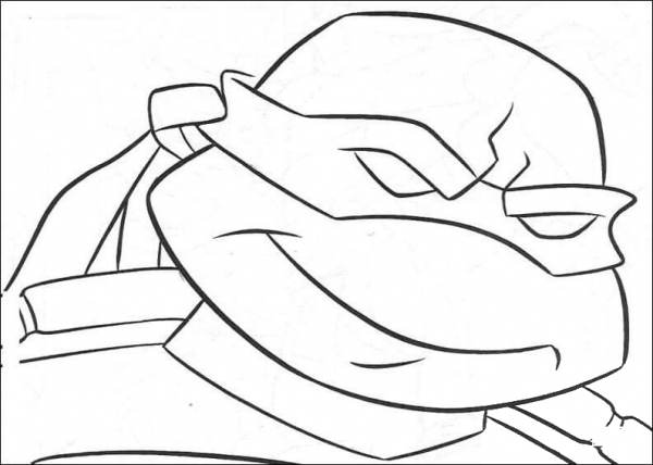 Ninja Turtle’s Face coloring page image