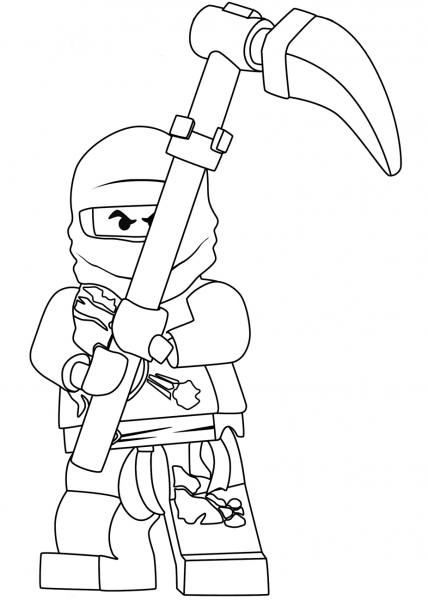 Ninjago Cole coloring page image