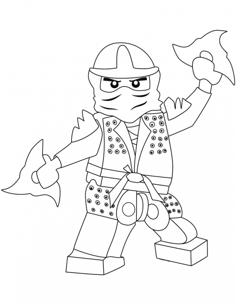 Ninjago Green Ninja coloring page image