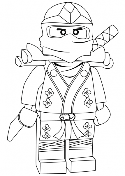 Ninjago Lloyd Green Ninja ZX coloring page image