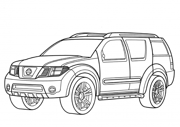 Nissan Dunehawk  coloring page image