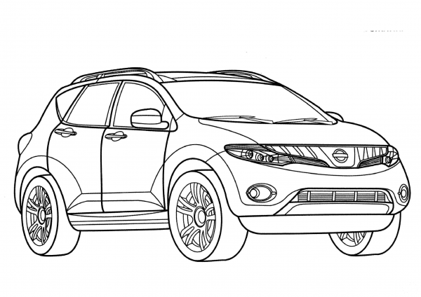 Nissan Murano  coloring page image