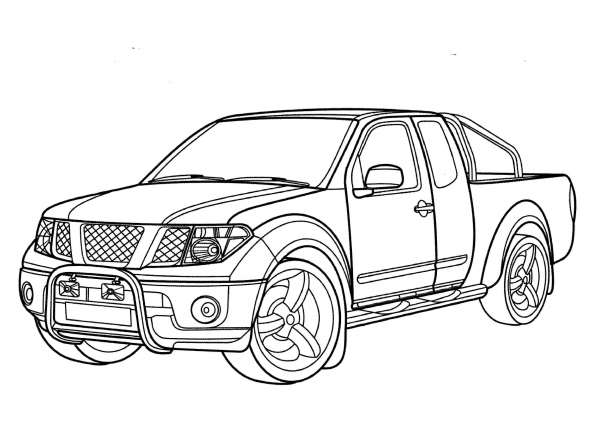 Nissan Navara  coloring page image
