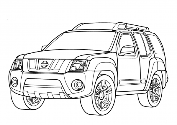 Nissan P17  coloring page image