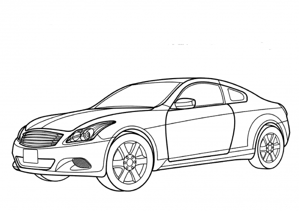 Nissan Skyline  coloring page image