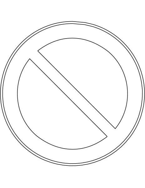 “No Parking” Sign in Finland coloring page image
