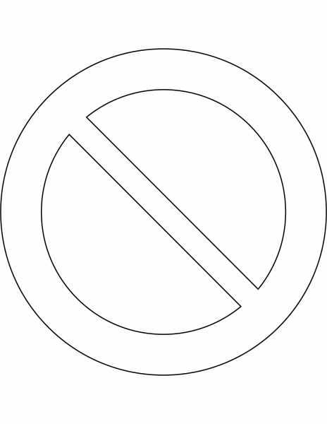 “No Parking” Sign in Spain coloring page image