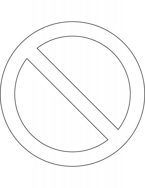 “No Parking” Sign in the United Kingdom coloring page image