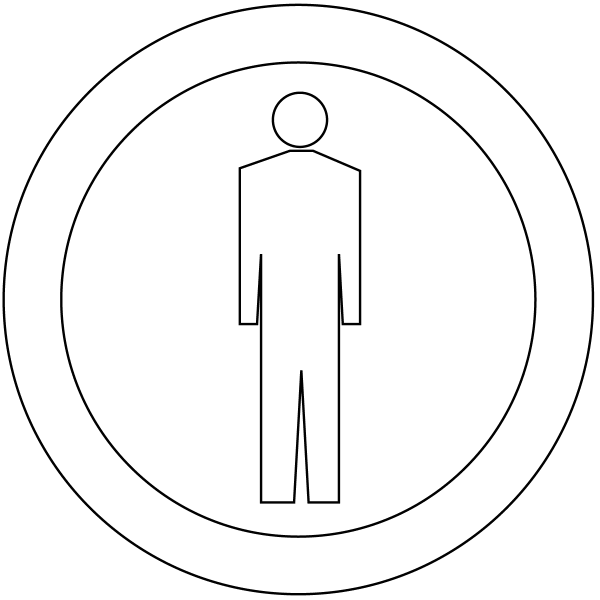 No Pedestrians B-41 coloring page image