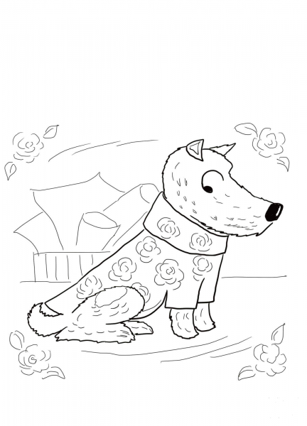 No Roses for Harry coloring page image