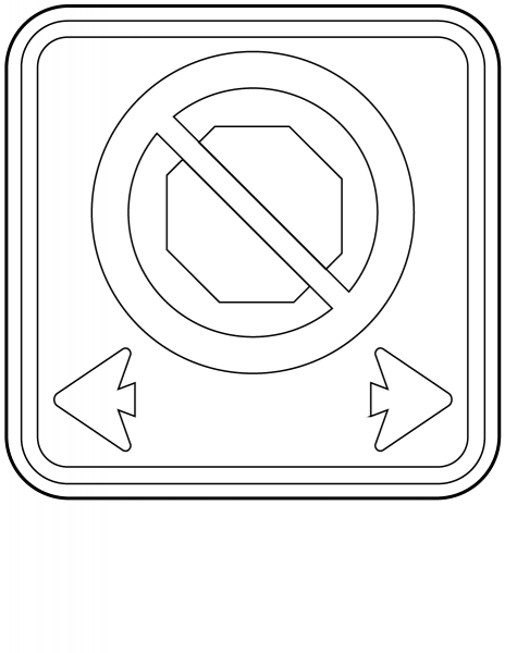 No Stopping coloring page image