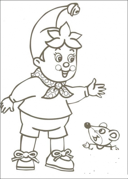 Noddy Meets Clockwork Mouse  coloring page image