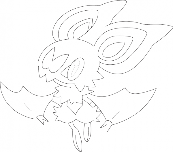 Noibat coloring page image