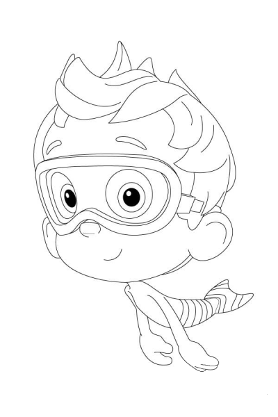 Nonny Is Floating Past coloring page image