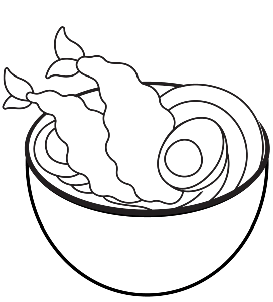 Noodle Soup coloring page image