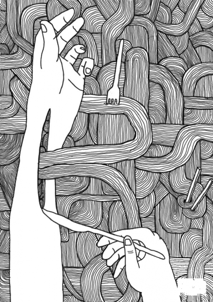Noodles Vs Spaghetti Vs Me coloring page image