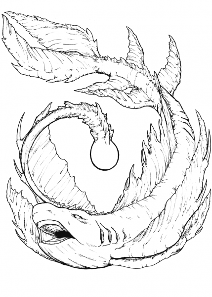 Norscid of Water coloring page image