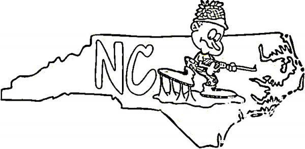 North Calorina Map  coloring page image
