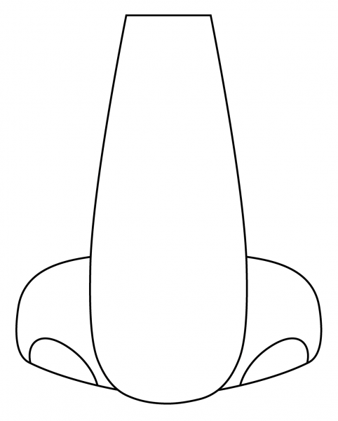 Nose Emoji coloring page image