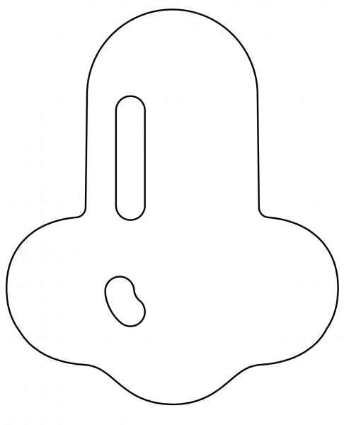 Nose Emoji coloring page image